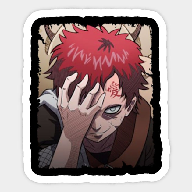 GAARA MERCH VTG Sticker by xsmilexstd